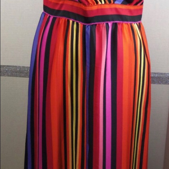 NWT Worthington Radiant Stripe Colorful Mini Dress - Picture 3 of 6